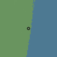 Shaded relief of the 57 km around Deerfield Beach, drawn from the GMTED2010 grid