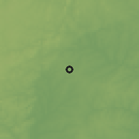 Shaded relief of the 55 km around Durham, drawn from the GMTED2010 grid