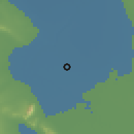 Shaded relief of the 56 km around El Centro, drawn from the GMTED2010 grid