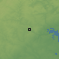Shaded relief of the 54 km around Ellicott City, drawn from the GMTED2010 grid