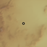 Shaded relief of the 55 km around Enterprise, drawn from the GMTED2010 grid