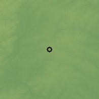 Shaded relief of the 55 km around Apex, drawn from the GMTED2010 grid