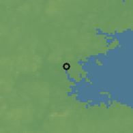 Shaded relief of the 52 km around Everett, drawn from the GMTED2010 grid