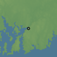 Shaded relief of the 53 km around Fall River, drawn from the GMTED2010 grid