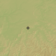 Shaded relief of the 55 km around Fayetteville, drawn from the GMTED2010 grid
