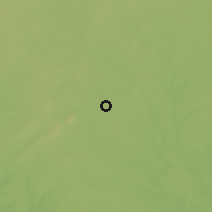 Shaded relief of the 55 km around Gastonia, drawn from the GMTED2010 grid