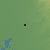 Shaded relief of the 54 km around Arden-Arcade, drawn from the GMTED2010 grid