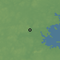 Shaded relief of the 52 km around Arlington, drawn from the GMTED2010 grid