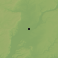Shaded relief of the 54 km around Jeffersonville, drawn from the GMTED2010 grid