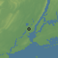 Shaded relief of the 53 km around Jersey City, drawn from the GMTED2010 grid