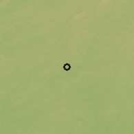 Shaded relief of the 55 km around Johns Creek, drawn from the GMTED2010 grid