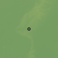 Shaded relief of the 55 km around Jonesboro, drawn from the GMTED2010 grid