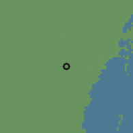 Shaded relief of the 57 km around Kendale Lakes, drawn from the GMTED2010 grid