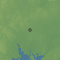 Shaded relief of the 53 km around Attleboro, drawn from the GMTED2010 grid