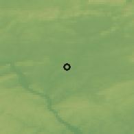Shaded relief of the 53 km around Lancaster, drawn from the GMTED2010 grid