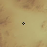 Shaded relief of the 55 km around Las Vegas, drawn from the GMTED2010 grid