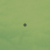 Shaded relief of the 56 km around Auburn, drawn from the GMTED2010 grid