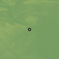 Shaded relief of the 55 km around Little Rock, drawn from the GMTED2010 grid