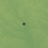 Shaded relief of the 56 km around Macon, drawn from the GMTED2010 grid