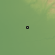 Shaded relief of the 54 km around Madera, drawn from the GMTED2010 grid