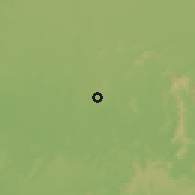 Shaded relief of the 55 km around Madison, drawn from the GMTED2010 grid