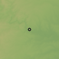 Shaded relief of the 56 km around Austin, drawn from the GMTED2010 grid