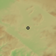 Shaded relief of the 55 km around Menifee, drawn from the GMTED2010 grid