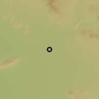 Shaded relief of the 55 km around Mesa, drawn from the GMTED2010 grid