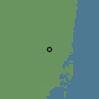 Shaded relief of the 57 km around Miami Gardens, drawn from the GMTED2010 grid
