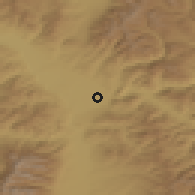 Shaded relief of the 51 km around Missoula, drawn from the GMTED2010 grid