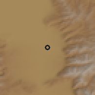 Shaded relief of the 53 km around Murray, drawn from the GMTED2010 grid