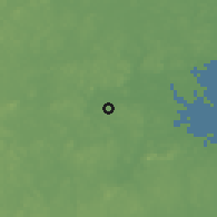 Shaded relief of the 52 km around Newton, drawn from the GMTED2010 grid