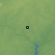 Shaded relief of the 54 km around North Bethesda, drawn from the GMTED2010 grid