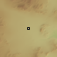Shaded relief of the 55 km around North Las Vegas, drawn from the GMTED2010 grid