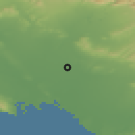 Shaded relief of the 55 km around Norwalk, drawn from the GMTED2010 grid