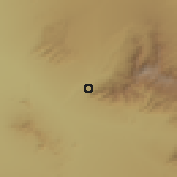 Shaded relief of the 56 km around Oro Valley, drawn from the GMTED2010 grid