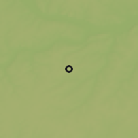 Shaded relief of the 54 km around Overland Park, drawn from the GMTED2010 grid
