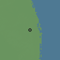 Shaded relief of the 57 km around Palm Beach Gardens, drawn from the GMTED2010 grid
