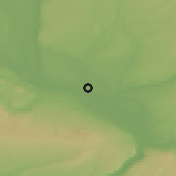 Shaded relief of the 51 km around Pasco, drawn from the GMTED2010 grid