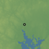 Shaded relief of the 53 km around Pawtucket, drawn from the GMTED2010 grid