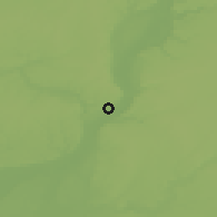 Shaded relief of the 53 km around Peoria, drawn from the GMTED2010 grid
