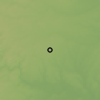 Shaded relief of the 56 km around Pflugerville, drawn from the GMTED2010 grid