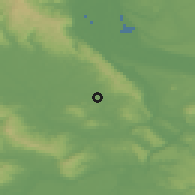 Shaded relief of the 51 km around Beaverton, drawn from the GMTED2010 grid