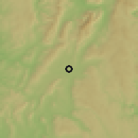 Shaded relief of the 52 km around Pittsfield, drawn from the GMTED2010 grid