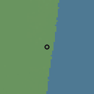 Shaded relief of the 57 km around Pompano Beach, drawn from the GMTED2010 grid