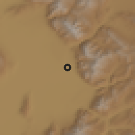Shaded relief of the 53 km around Provo, drawn from the GMTED2010 grid