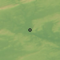 Shaded relief of the 53 km around Reading, drawn from the GMTED2010 grid