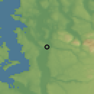Shaded relief of the 51 km around Renton, drawn from the GMTED2010 grid