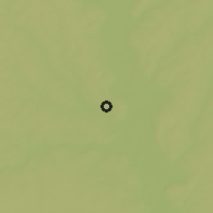 Shaded relief of the 53 km around Bellevue, drawn from the GMTED2010 grid