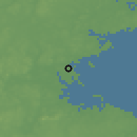 Shaded relief of the 52 km around Revere, drawn from the GMTED2010 grid
